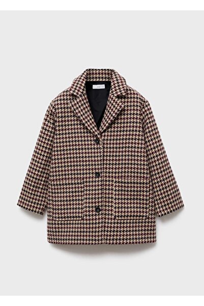 MANGO Kids Kazayağı desenli palto