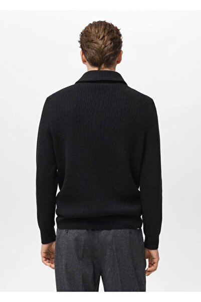 MANGO Man Fermuarlı triko kazak