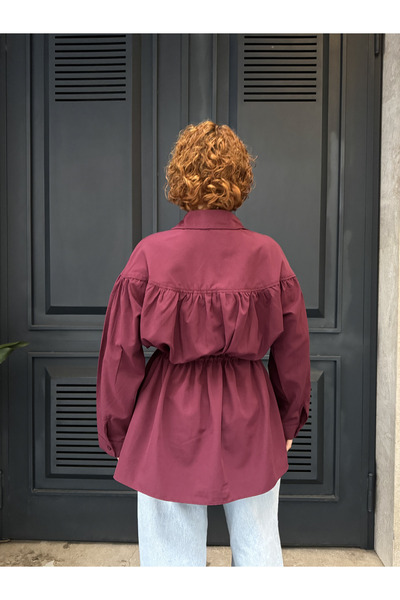 Bak'ap Premium πουκάμισο με ρυθμιζόμενο μέση με κορδόνι πουπουλένιο με ρυθμιζόμενο μέση