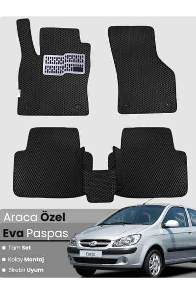 Genel Markalar HYUNDAİ GETZ (2002-2011) Uyumlu EVA Paspas Tam Set–Araca Özel,...