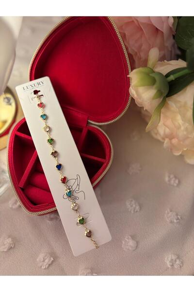 LUXURY JEWELRY سوار فضي ملون