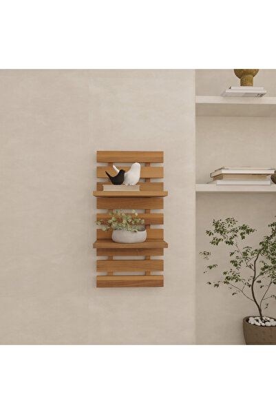 klubeconcept Dekoratif MDF Duvar Çiçekliği Modern Çıtalı Tasarım Saksı ve Aks...