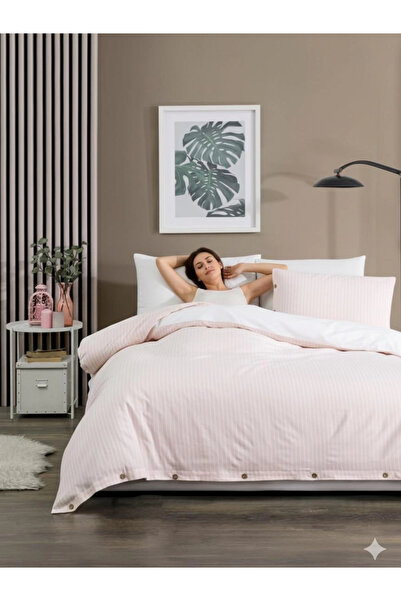 JOLLY HOME طقم غطاء لحاف مزدوج مصنوع من القطن بنسبة 100% من رانفورس - مع ملاء...