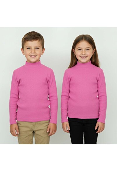 ARYDY قميص داخلي للأولاد والبنات ذو رقبة عالية باللون الوردي للأطفال من عمر 1...