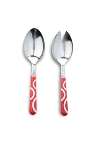 Nava Salad Cutlery Set Nava, 2 pieces, red