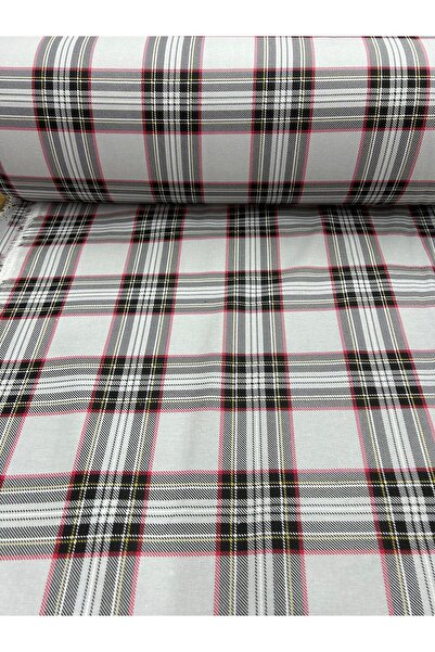 Fabricland Gray Checkered Flannel Fabric
