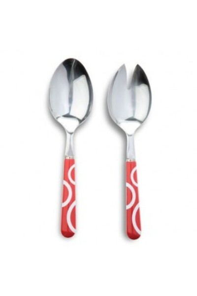 Nava Salad Cutlery Set Nava, 2 pieces, red