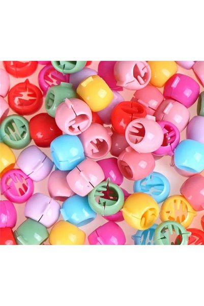 EMKSHOP mărgele de păr mini inel de păr colorat