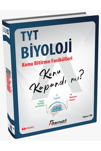 YENİ ALTERNATİF YAYINLARI ALTERNATİF YAYINLARI TYT BİYOLOJİ KONU BİTİRME FASİ...