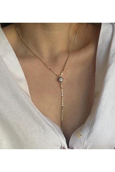 Venus Design Çelik Nazarlı Y Kolye