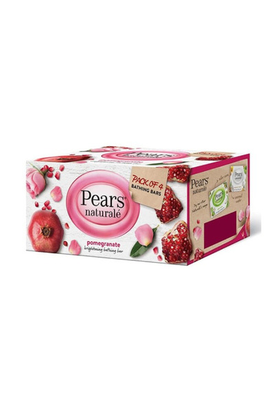 Pears Pierce Soap Bar 125g Special Offer x4 Pomegranate