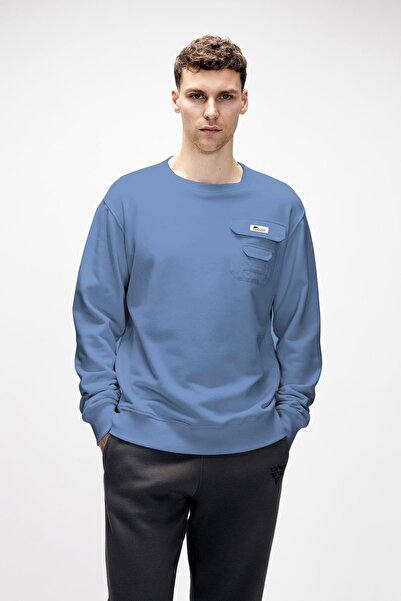 Bad Bear Rise Element Blue Crewneck Men's Sweatshirt