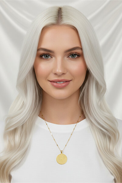 özgül takı ve tasarım Stainless Steel Gold Color Names of Allah Necklace