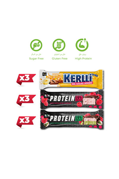 SOJİ MixSOJ Protein Bar 3 Different Flavors 9 Pieces