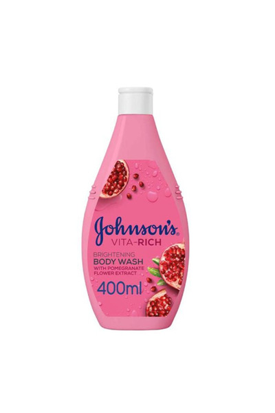 Johnson Johnson's Body Wash 400ml Vita-Rich with Pomegranate Blossom Extract