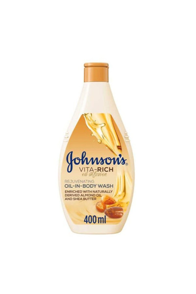 Johnson Johnson's Body Wash 400ml Vita-Rich with Almond Oil and Shea Butter