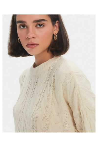 Linich&Co В'язаний светр з плетеним візерунком