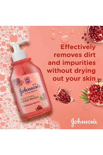 Johnson Johnson's Hand Wash 300ml Vita-Rich Pomegranate