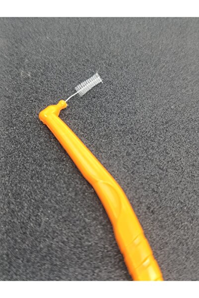 Pakdenteasyandwhite Arayüz Fırçası Diş Arası Arayüz fırçası L Tipi Diş Ara Fırçası 6 Adet TURUNCU 0,45 mm