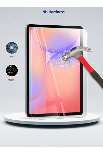Wtech Samsung Galaxy Tab S10 Lite 5G 2025 (10.9 inch) Curved Edges Full Cover Tempered Glass - Clear