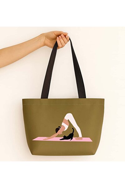 Ada Kostüm Tasarım حقيبة كتف من الساتان بتصميم يوجا