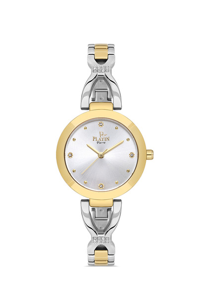 Platin Pierre PL-1153LA-D1 Kelepçe Kordon Kadın Kol Saati