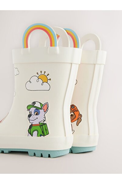 Next Baby White Paw Patrol Patterned Boots / Rain Boots