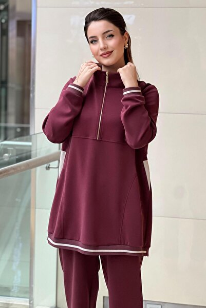 FUAT GÜRSEN فستان فوات غورشن طويل بياقة عالية وجيوب