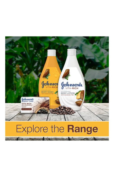 Johnson Johnson's Body Wash 400ml Vita-Rich with Cocoa Butter