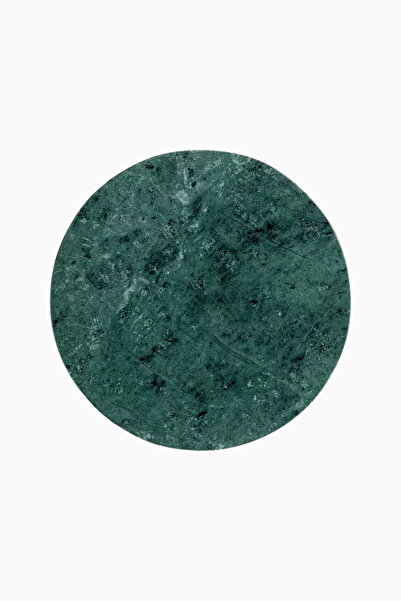 Crate & Barrel صينية دانيال هوم جينيف من الرخام الأخضر، مقطوعة يدويًا، أنيقة ومتينة