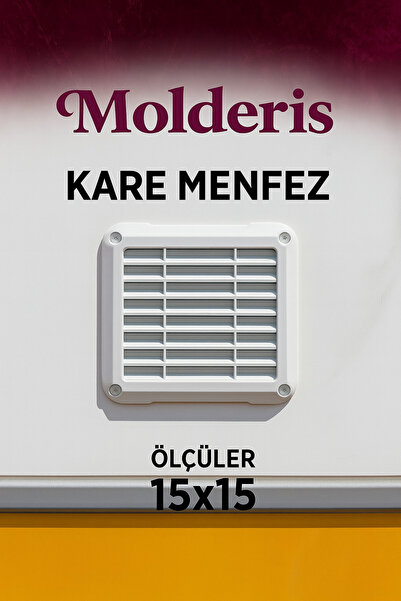 MOLDERİS Kare Menfez 15x15 – Karavan, Pano ve Dolap Havalandırma Menfezi