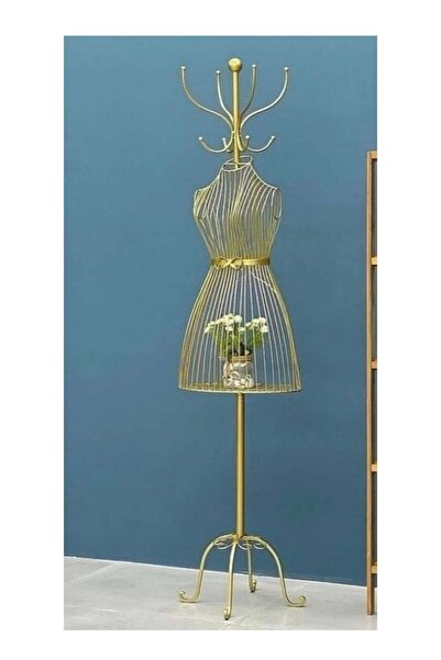 Generic مانيكان نسائي حديدي نصف طول ذهبي 40x29x175 سم