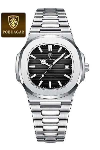 POEDAGAR Man Watch Waterproof Luminous Men's Watch Quartz-41mm