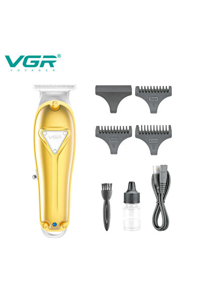 VGR ماكينة قص الشعر الاحترافية V-057 للرجال | لاسلكية، محرك 8 واط، مدة تشغيل 200 دقيقة