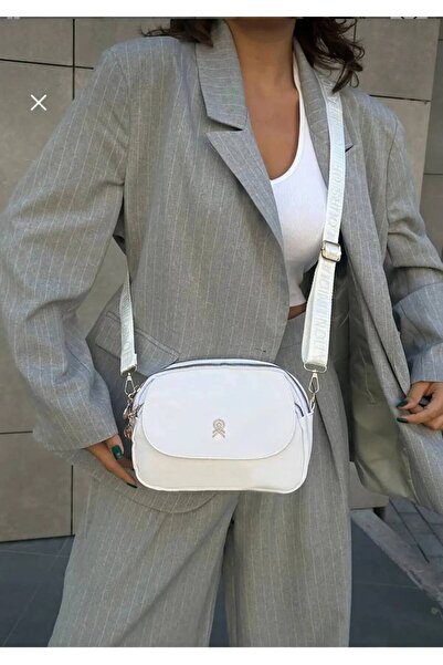 Marvelis حقيبة كتف وحقيبة كروس متعددة الأقسام بحزام من القماش