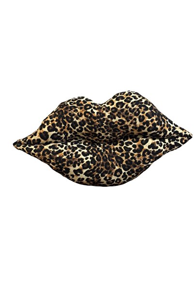 happyteks Lip Pillow Leopard