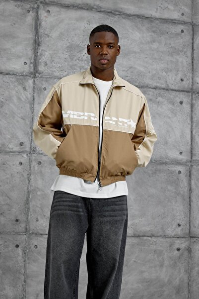 NOMARC Cream Vibrant Embossed Printed Seasonal Jacket
