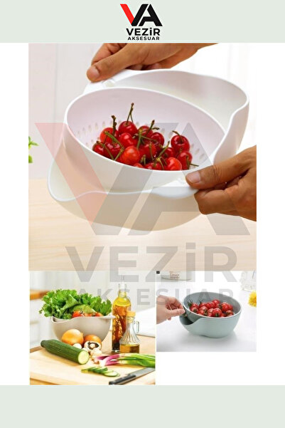 BUFFER®PX Multi-Purpose 360 °   Rotatable Colander with Bowl – Easy Washing a...