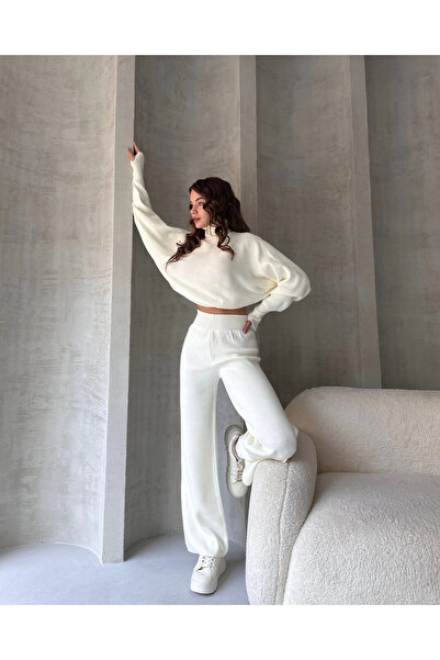 Butik Fisherman's Crop Sweater and Trousers Knitwear Set