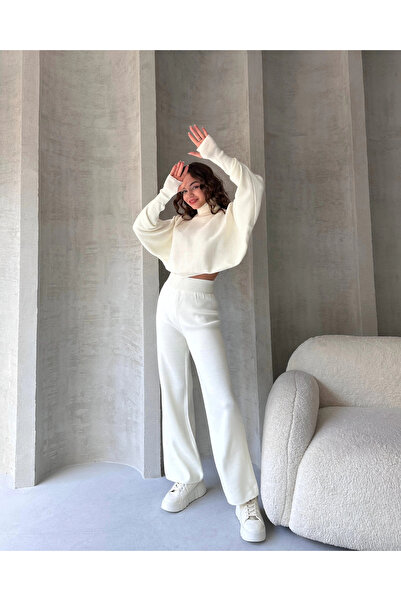 Butik Fisherman's Crop Sweater and Trousers Knitwear Set