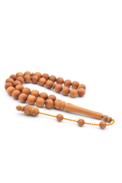 Murty99 Mastercrafted Systematic Sphere-Cut Fragrant Juniper Wood Prayer Beads