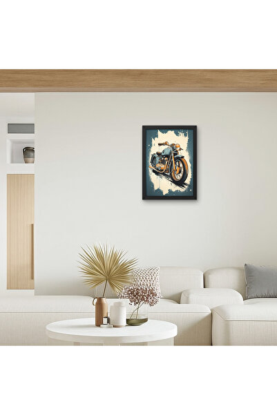RS JANTİ STORE Pictură vintage cu motociclete |   Decor de perete cu aspect d...