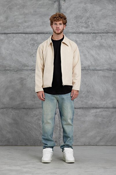 NOMARC Krem Mrk Suede Seasonal Jacket