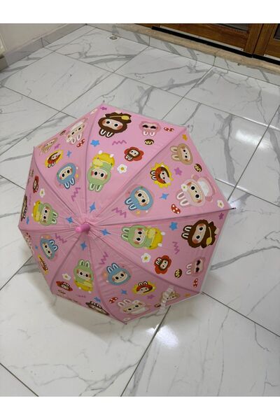 KUMSALTRADE labubu şemsiye çocuk şemsiyesi kız erkek çocuk kumsal trade