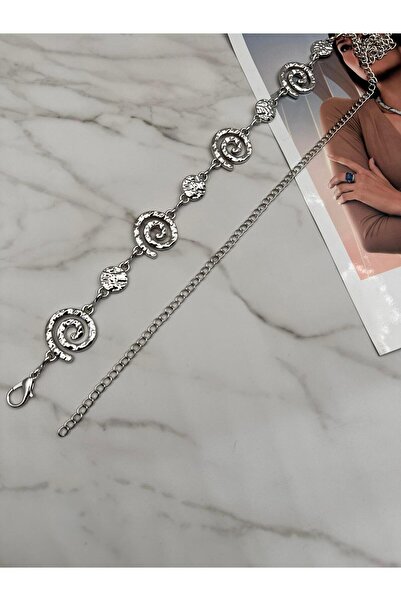 EMR Official Curea cu lanț cu model de melc, curea pentru femei, curea pentru...