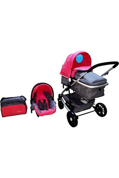 Baby Care Cărucior pentru bebeluși 3 în 1 Baby Care™ PRO YK cu geantă, cadru ...