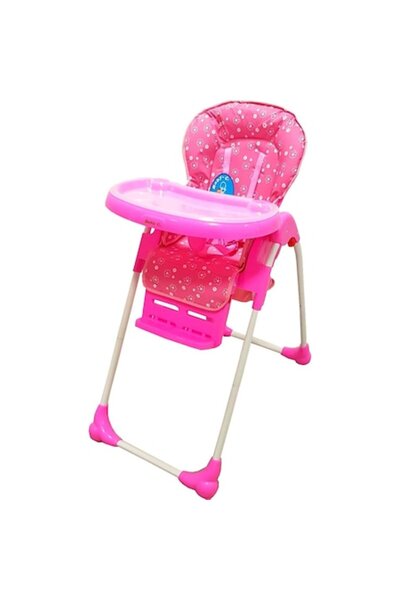 Baby Care Scaun înalt CC reglabil, Masă detașabilă, Roz