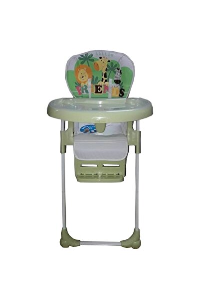 Baby Care Scaun înalt reglabil, 3 poziții, pliabil, verde