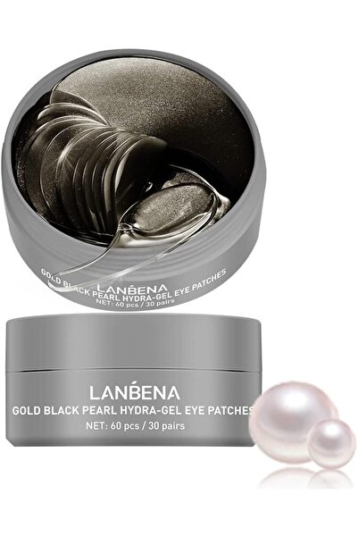 LANBENA BlackGold Hydrogel Eye Pads, 30 Pairs, Rich Hyaluronic Acid and Collagen, Moisturising, Anti-Aging E