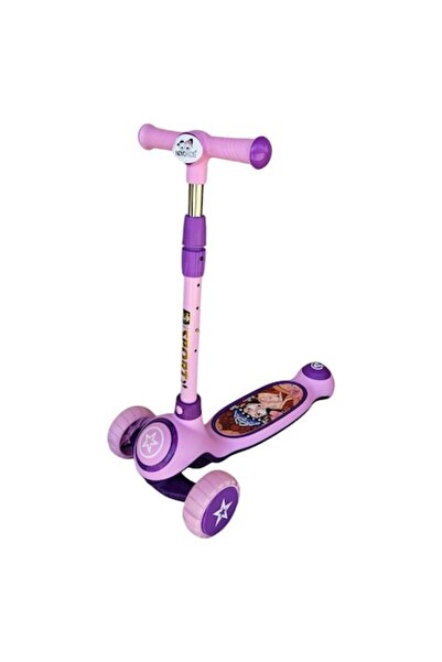 NOVOKIDS Trotinetă pentru copii cu roți LED NOVOKIDS™ Mini trotinetă 9080, ghidon reglabil, roz și violet